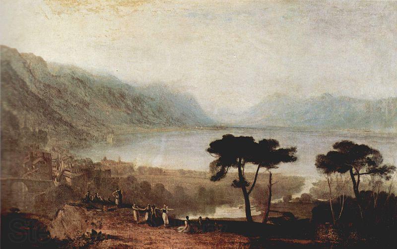 Joseph Mallord William Turner Der Genfer See von Montreux aus gesehen Spain oil painting art